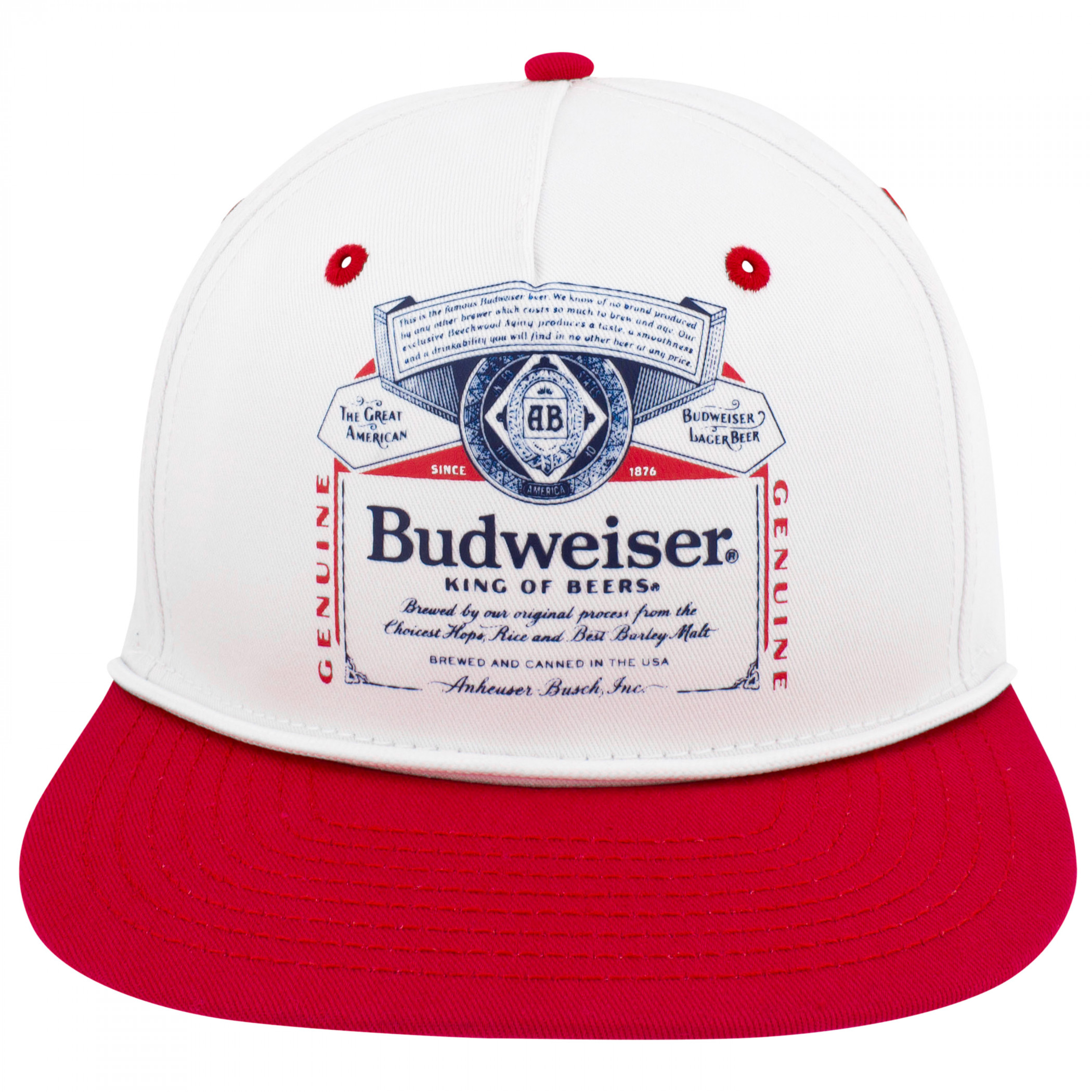 Budweiser Retro White Rope Golfer Hat